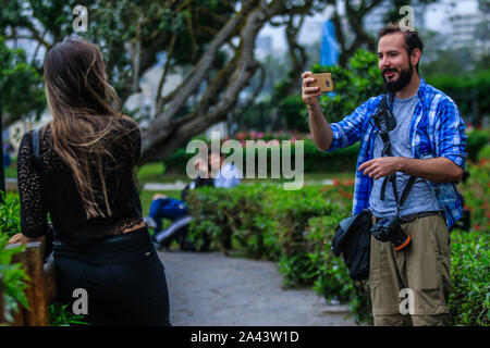 Waikiki beach touristiques dans Miraflores, Lima Pérou.travel. destination touristique, voyages, amérique, soudamerica, latinamerica, Playa turistica Waikiki en mi Banque D'Images