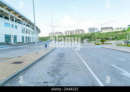 Simpson Bay St, Maarten-November , 2017 : Belle vue sur l'aéroport vacants sur l'île de la préparation pour la reconstruction après l'ouragan de l'endommager l'Irma Banque D'Images