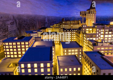 Vue de l'art miniature capture de l'histoire et la culture de Shanghai sur l'affichage lors de l'exposition le parc de thème du Monde de miniatures à Shanghai, C Banque D'Images