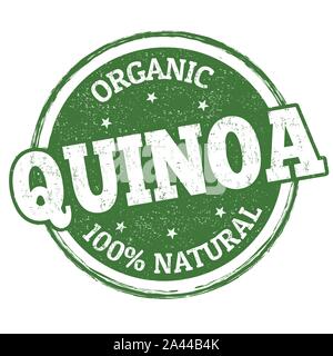 Signe de quinoa ou apposer sur fond blanc, vector illustration Illustration de Vecteur