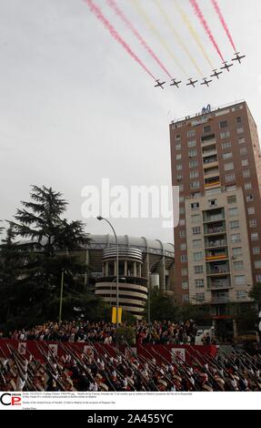 Madrid, Espagne. 12 octobre, 2019. Desfile de las Fuerzas Armadas del 12 de octubre que se celebra en Madrid a propósito del día de la Hispanidad. Felipe VI El Rey y la Reina Letizia presiden el desfile militar en Madrid. Défilé des Forces armées du 12 octobre s'est tenue à Madrid à l'occasion de Hispanic Jour Crédit : CORDON PRESS/Alamy Live News Banque D'Images
