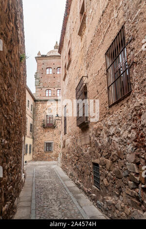 Le Palacio de los Toledo Moctezuma. Ciudad de Cáceres. L'Estrémadure. España. Banque D'Images