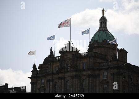 Bank of Scotland de l'AC sur le monticule d'Édimbourg. Banque D'Images