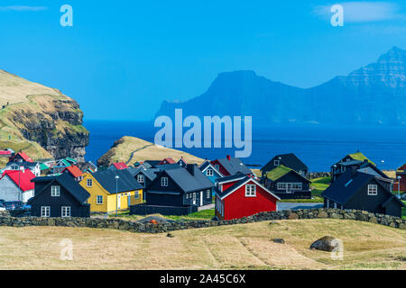 Gjógv, Eysturoy, îles Féroé, Danemark, Europe Banque D'Images