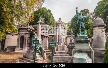 Cimetière du Père Lachaise Banque D'Images