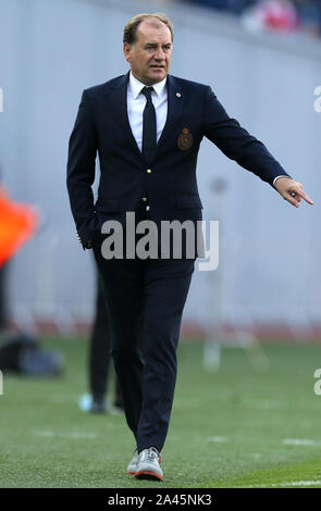 L'entraîneur-chef de la Géorgie Vladimir Weiss au cours de l'UEFA Euro 2020, GROUPE D match de qualification au stade Boris Paichadze, Tbilissi. Banque D'Images