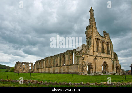 Ruines de Byland Abbey. Situé à North York Moors National Park. North Yorkshire, Angleterre. Banque D'Images