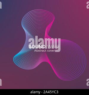 Résumé Contexte La ligne radiale. L'illustration de l'album de musique électronique ou autres. L'élément de conception de lignes. Vector Illustration de Vecteur