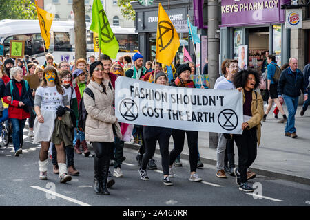 Extinction semaine de protestation de la rébellion. Dublin, Irlande. Banque D'Images