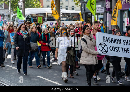 Extinction semaine de protestation de la rébellion. Dublin, Irlande. Banque D'Images