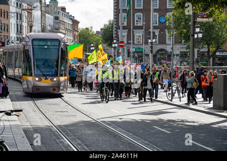 Extinction semaine de protestation de la rébellion. Dublin, Irlande. Banque D'Images