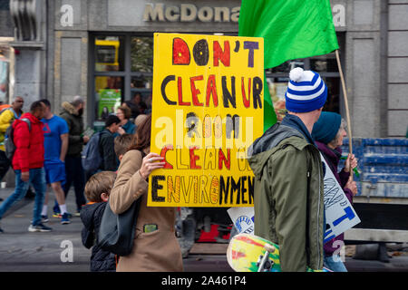 Extinction semaine de protestation de la rébellion. Dublin, Irlande. Banque D'Images