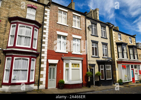 Hébergement Maison Ravenscraig sur High Street, dans le village de bord de mer du Nord Staithes North York Moors National Park en Angleterre Banque D'Images