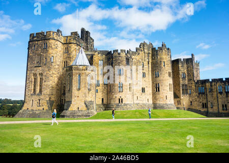 Les salles de Château d'Alnwick Northumberland Royaume-uni Banque D'Images