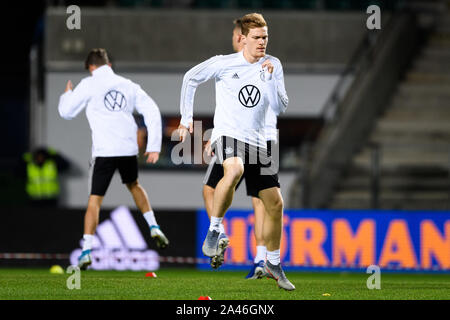 Tallinn, Estonie. 12Th Oct, 2019.Marcel Halstenberg (Allemagne). GES/football/qualification Championnat d'Europe : la formation finale de l'équipe nationale allemande à Tallinn, 12.10.2019 Football/soccer : qualificatifs européens : session de formation de l'équipe nationale allemande, Tallinn, le 12 octobre 2019 dans le monde d'utilisation | Banque D'Images