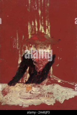 Femme à la tasse de café 2007 CKS 07355 0241. Banque D'Images