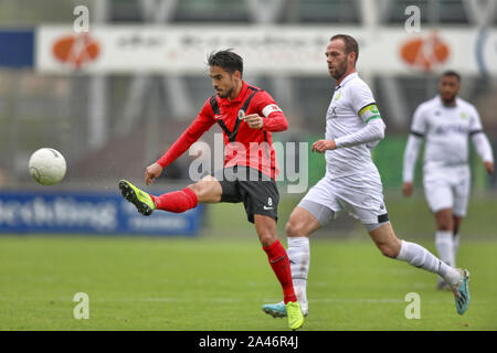 Amsterdam, Pays-Bas. Sep 23, 2019. AMSTERDAM, 12-10-2019, Sportpark Goed Genoeg, Tweede Divisie foot, Thomas van den Houten et Jesper van den Bosch capitaine durant le jeu AFC - ASWH. Credit : Pro Shots/Alamy Live News Banque D'Images