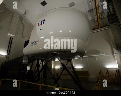 FlightSafety International C-17 Globemaster III Full Flight simulator at Joint Base Harbor-Hickam Pearl. Banque D'Images