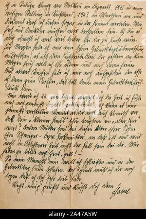 Hans von Feldpost 1944-12-11 4. Banque D'Images