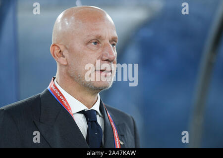 Rome, Italie. 12 octobre, 2019. Gianluca Vialli pendant l'Qualificatif Groupe J match entre l'Italie et la Grèce à au Stadio Olimpico, Rome, Italie le 12 octobre 2019. Credit : Giuseppe Maffia/Alamy Live News Banque D'Images