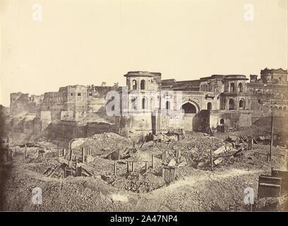 Felice Beato (britannique, né en Italie - (Le Mucha Bawn, ou l'ancienne citadelle de Lucknow) Banque D'Images