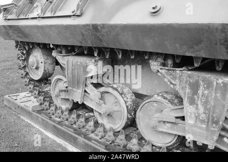 09/10/2017 Normandie. D-Day, musée du Débarquement de véhicules blindés de l'armée américaine Banque D'Images