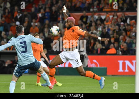 Ryan Babel durant la qualification Championnat d'Europe de Football UEFA match Netherlands-Nothern l'Irlande le 10 octobre 2019, à Rotterdam, Pays-Bas.  : Soenar Chamid Crédit/SCS/AFLO/Alamy Live News Banque D'Images