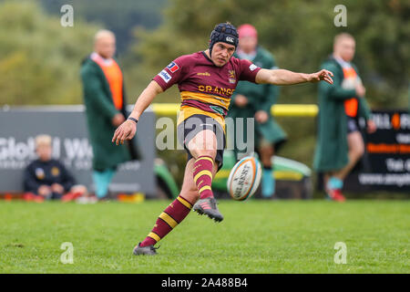 Ampthill, UK. 05 Oct, 2019. Louis Grimoldby de Ampthill Rugby pendant la Greene King IPA match de championnat entre Ampthill RUFC et Nottingham sur RugbyÕs Ampthill Rugby Championship avant première à Boston Woburn, Parc St, Ampthill, Bedford MK45 2HX, United Kingdom le 12 octobre 2019. Photo par David Horn. Credit : premier Media Images/Alamy Live News Banque D'Images