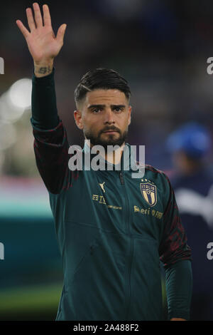 Rome, Italie. 12 octobre, 2019. ROME, ITALIE - 12 octobre 2019 : au cours de l'Insigne de qualification de l'UEFA Euro 2020 match entre l'Italie et la Grèce, Groupe j le 12 octobre 2019 à Rome, Italie. Agence Photo crédit : indépendante/Alamy Live News Banque D'Images