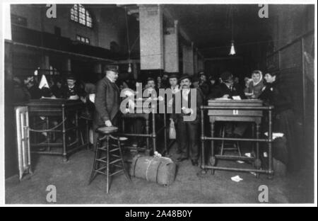 La décharge finale d'Ellis Island- Banque D'Images