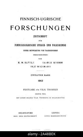 Finnisch-ugrische Forschungen 12 000B. Banque D'Images