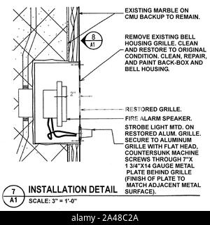 Firesafetiretrofit Page 2 de droit 0002. Banque D'Images