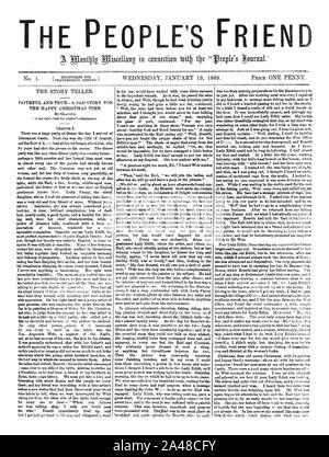 Première édition les peuples ami 1869. Banque D'Images
