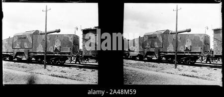 Fleury-sur-aire. Train blindé - Fonds Berthelé - 49FI709. Banque D'Images