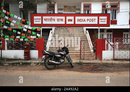 Alappuzha, Alleppey, kerala, inde, Asie du Sud-est - novembre 2017 : ancien bâtiment de poste dans un village rural. Banque D'Images