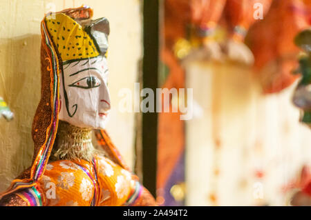 Les marionnettes du Rajasthan traditionnel tourné avec une faible profondeur de feild Banque D'Images