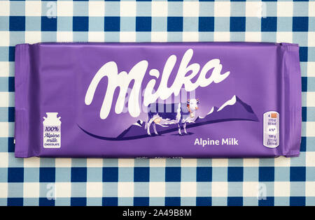 Du chocolat Milka Banque D'Images