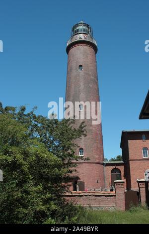 Darsser Ort phare, mer Baltique, Allemagne Banque D'Images