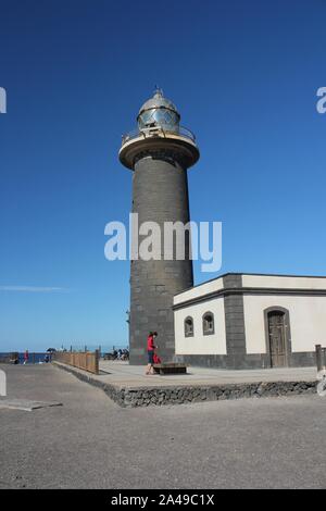 Phare sur la Péninsule de Jandia Jandia, Fuerteventura, Espagne, Banque D'Images