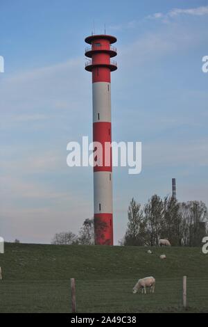 Lumière arrière Voslapp, Wilhelmshaven, Allemagne Banque D'Images