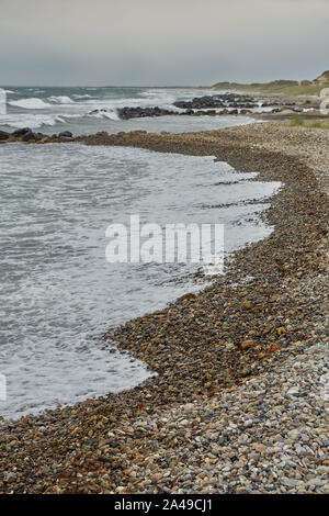 Paysage de mer et près du centre-ville de Skagen au Danemark. Banque D'Images