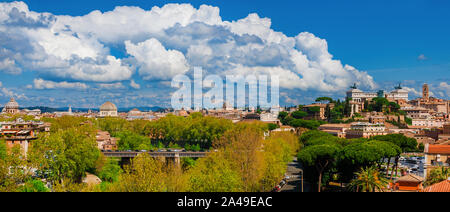 Rome centre historique skyline vue panoramique Banque D'Images