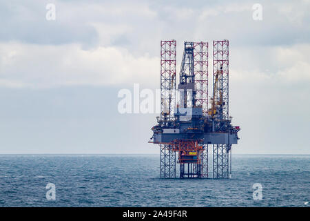 Borr Forages 5 prospecteur. Port Vila, plate-forme pétrolière de la mer du Nord. Banque D'Images