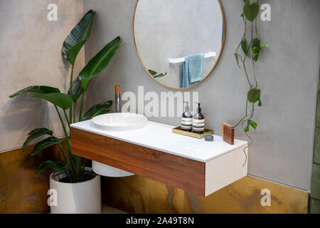 Salle de bains australienne Caroma fabricant et leur élégante salle de bains et douches showroom à Alexandrie, Sydney, Australie Banque D'Images