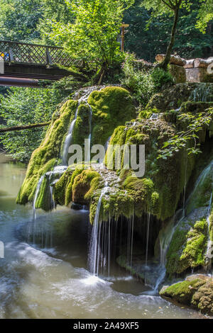 Bigar vue sur les cascades en Europe de l'Est Roumanie Banque D'Images