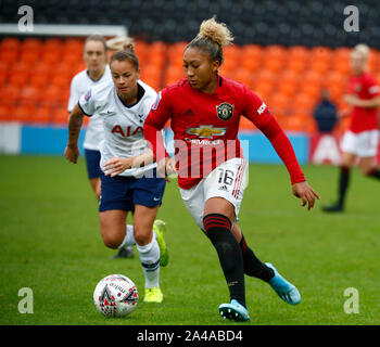 Londres, Royaume-Uni. 13 Oct, 2019. LONDON, Royaume-uni 13 octobre. Au cours de la Barclays FA Women's Super League entre Tottenham Hotspur et Manchester United à la ruche Stadium, Londres, Royaume-Uni le 13 octobre 2019 : Crédit photo Action Sport/Alamy Live News Banque D'Images