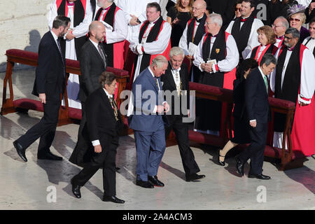 La cité du Vatican. 13 Oct, 2019. 13 octobre 2019 - Cité du Vatican (Saint-Siège) - Charles, prince de Galles assiste à la Messe de canonisation du Pape François à St Crédit : ZUMA Press, Inc./Alamy Live News Banque D'Images