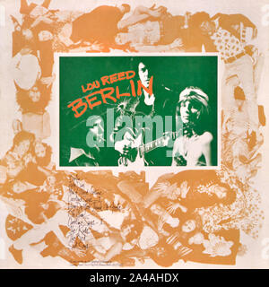 Lou Reed - couverture originale de l'album en vinyle - Berlin - 1973 Banque D'Images