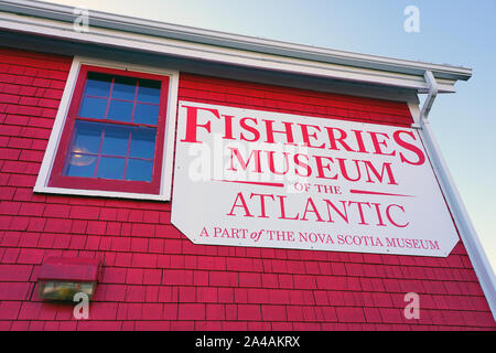 LUNENBURG, Nouvelle-Écosse -5 oct 2019- Vue sur le Musée des pêches de l'Atlantique situé à Lunenburg, en Nouvelle-Écosse, Canada. Banque D'Images