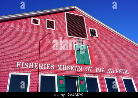 LUNENBURG, Nouvelle-Écosse -5 oct 2019- Vue sur le Musée des pêches de l'Atlantique situé à Lunenburg, en Nouvelle-Écosse, Canada. Banque D'Images